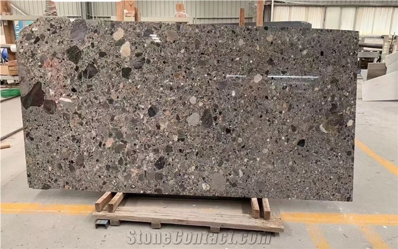 Ceppo Grigio Conglomerate Slab Polished For Floor