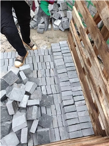 Cheapest Black Basalt Cobble Stone Cubes  Paving Stone