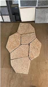 China Cheap Grey Granite Cobble Stone Mesh Back