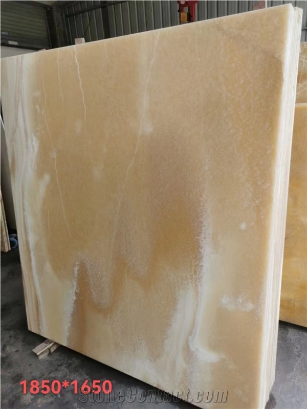 China Honey Onyx  Beige Jade Slab