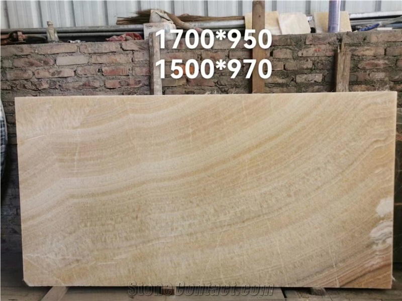 China Honey Onyx  Beige Jade Slab