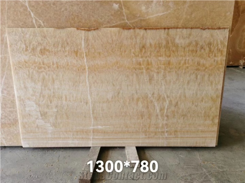 China Honey Onyx  Beige Jade Slab