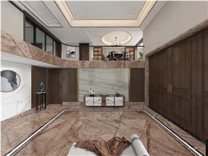 China Impression Red Marble Stair Step