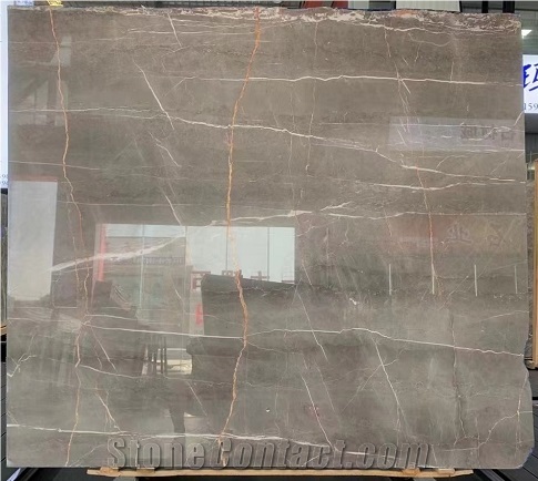 Grey Marble Gold Line Cafe Table Tops