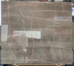 Grey Marble Gold Line Cafe Table Tops