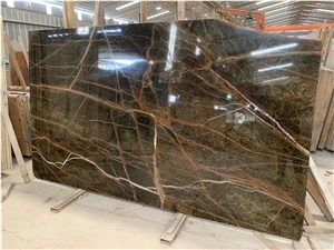 High Quality Rain Forest Green Marble Slab