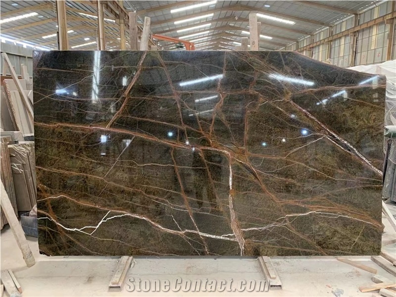 High Quality Rain Forest Green Marble Slab