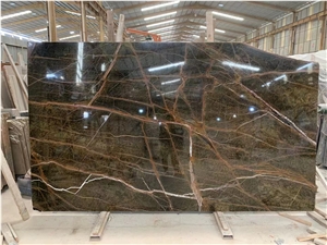 High Quality Rain Forest Green Marble Slab