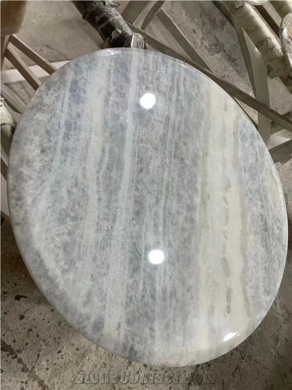 HOT Blue Sky Marble Table Top Cafe Table Tops