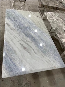 HOT Blue Sky Marble Table Top Cafe Table Tops