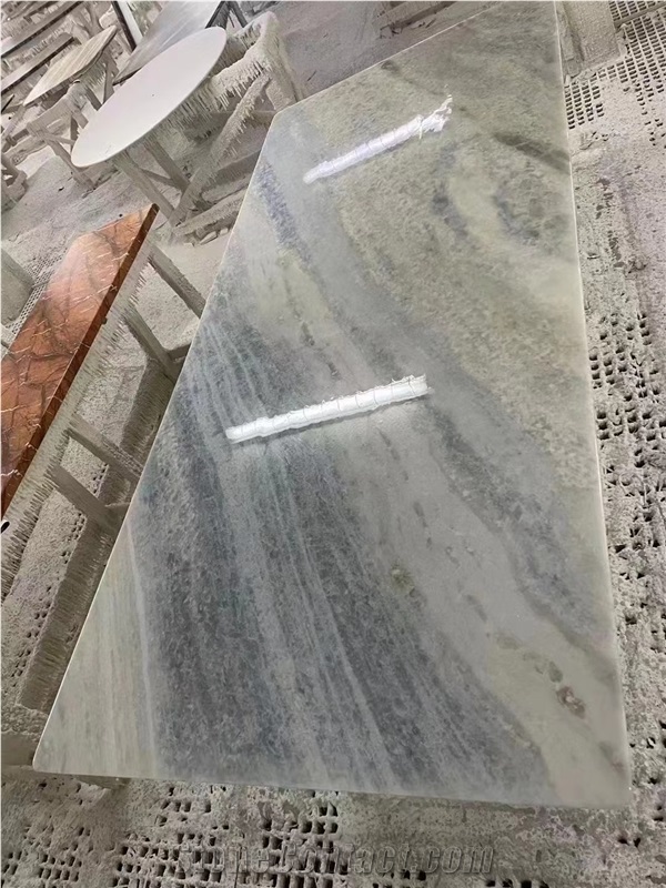 HOT Blue Sky Marble Table Top Cafe Table Tops