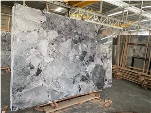 HOT NEW China Pandora White Marble Slab For Wall Floor