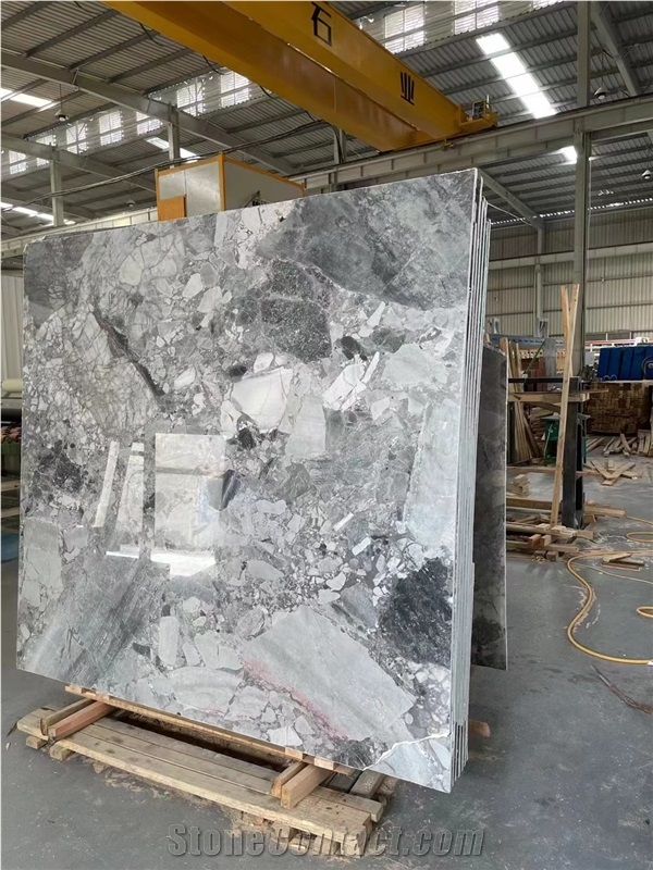 HOT NEW China Pandora White Marble Slab For Wall Floor