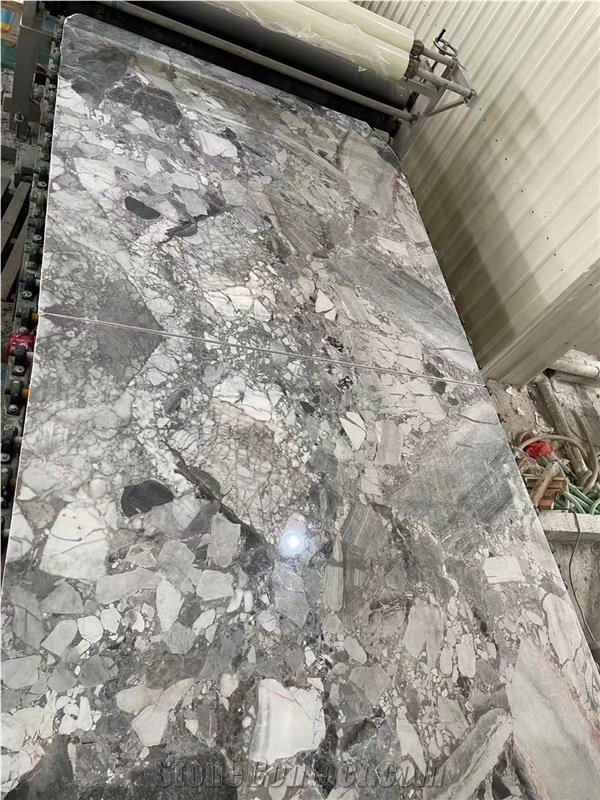 HOT NEW China Pandora White Marble Slab For Wall Floor