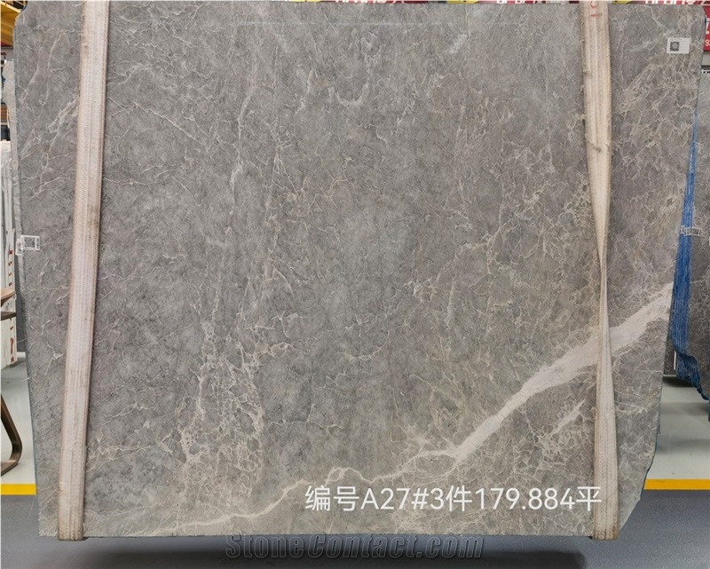 Hot NEW Ice Grey Marble Slab For High End Projects