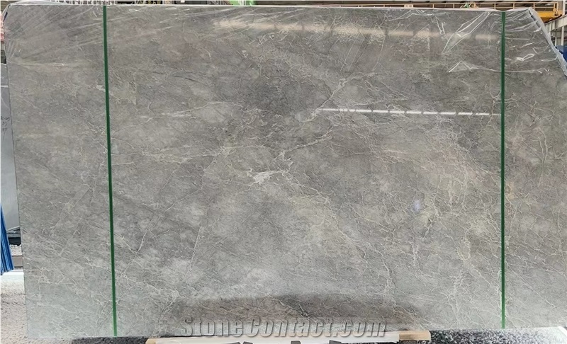 Hot NEW Ice Grey Marble Slab For High End Projects