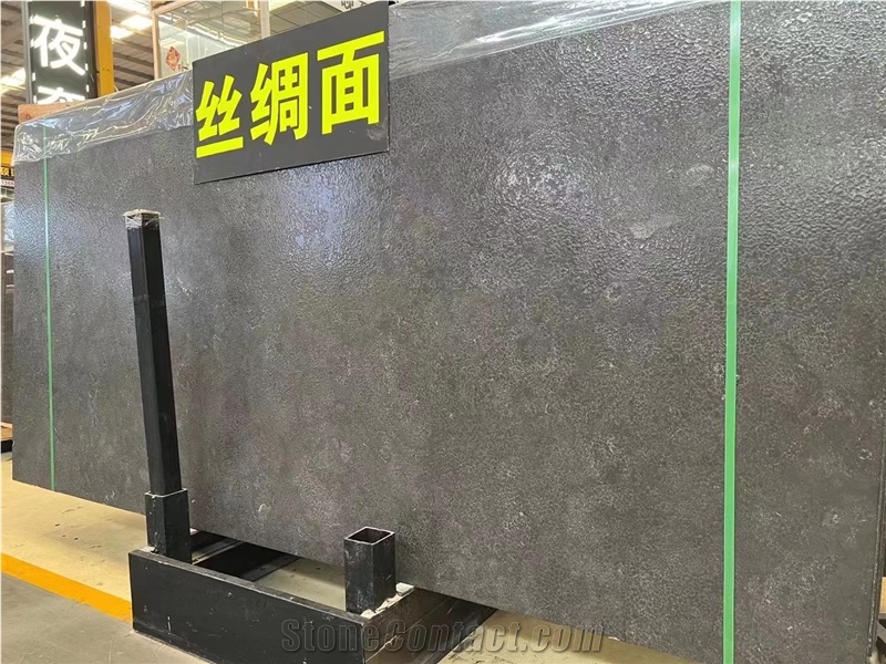 HOTTEST China Blue Limestone Big Slab Silk Finish