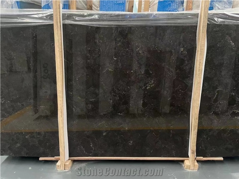 HOTTEST China Blue Limestone Big Slab Silk Finish