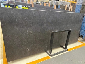 HOTTEST China Blue Limestone Big Slab Silk Finish