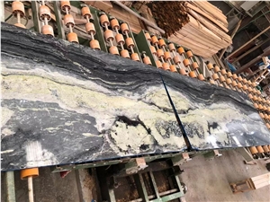 Italy Mars Green Marble Slab Bookmatch Polish For Wall Italy Mars Green Marble Slab Bookmatch Polish For Wall