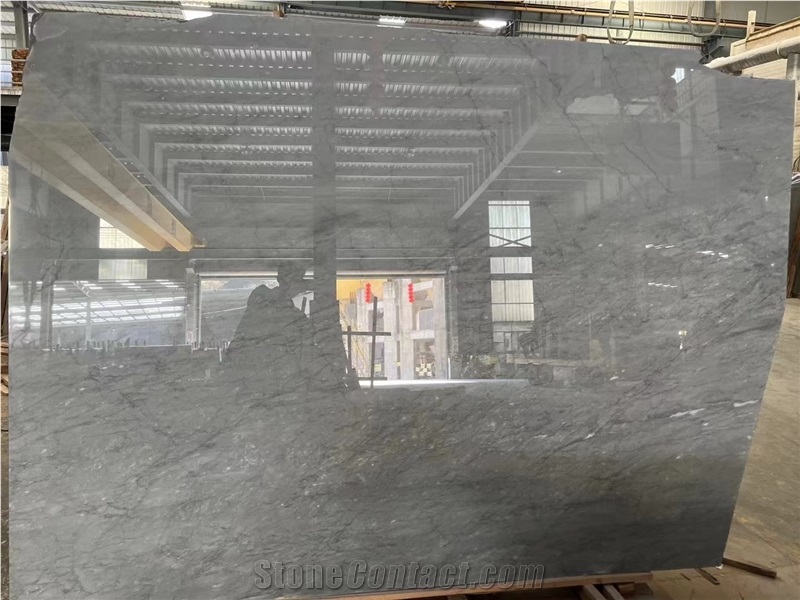 Royal  Light Grey Blue Marble Slab