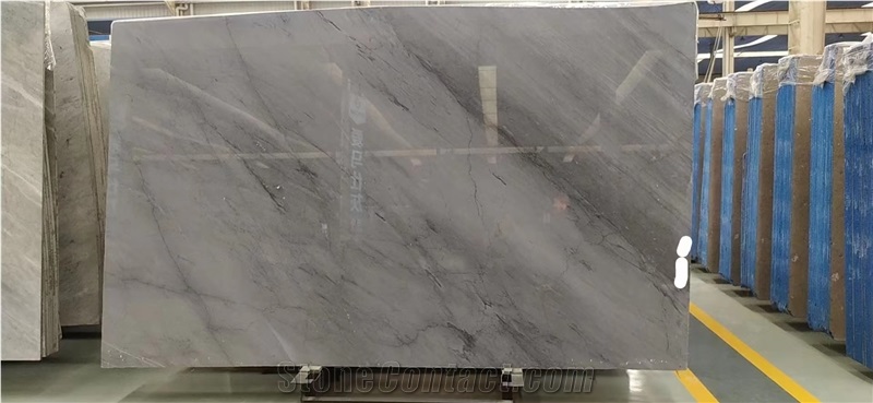 Royal  Light Grey Blue Marble Slab