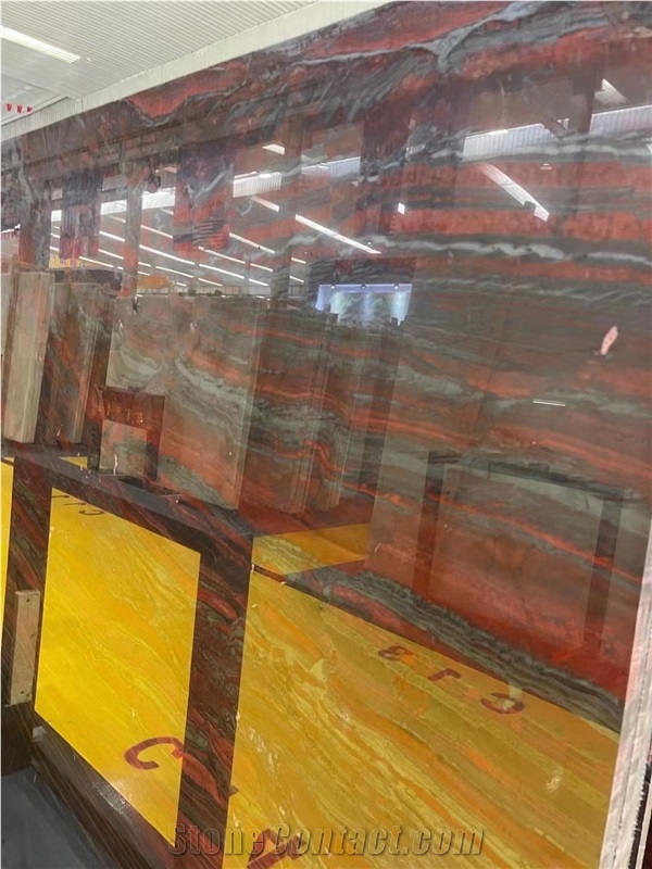 Special Luxury Iron Red Granite Slab For Wall