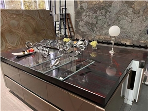 Special Luxury Iron Red Granite Slab For Wall
