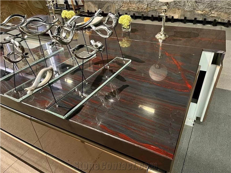 Special Luxury Iron Red Granite Slab For Wall