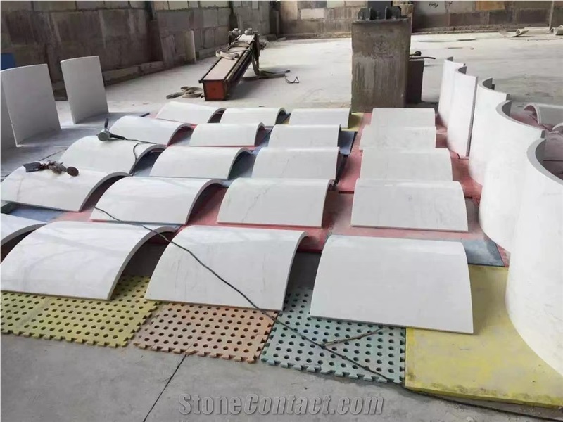 White Marble Column Panels