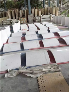 White Marble Column Panels