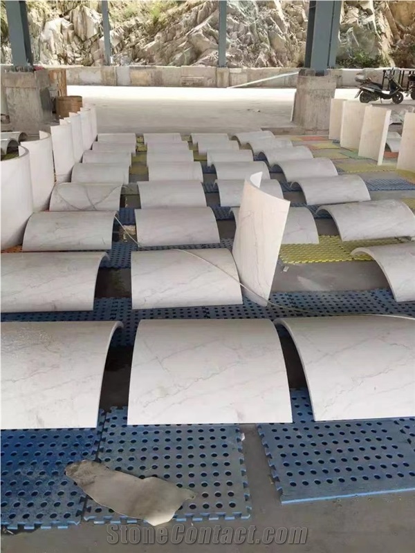 White Marble Column Panels