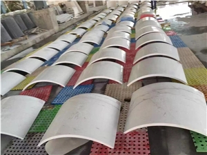 White Marble Column Panels