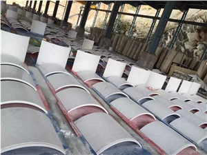 White Marble Column Panels
