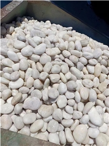 White Pebble Stone Polished