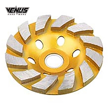 100MM Gold Alloy Floor Abrasive Tools Diamond Grinding Wheel
