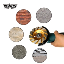 100MM Gold Alloy Floor Abrasive Tools Diamond Grinding Wheel