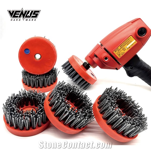 4 Inch Stone Surface Circular Abrasive Polishing Brushes