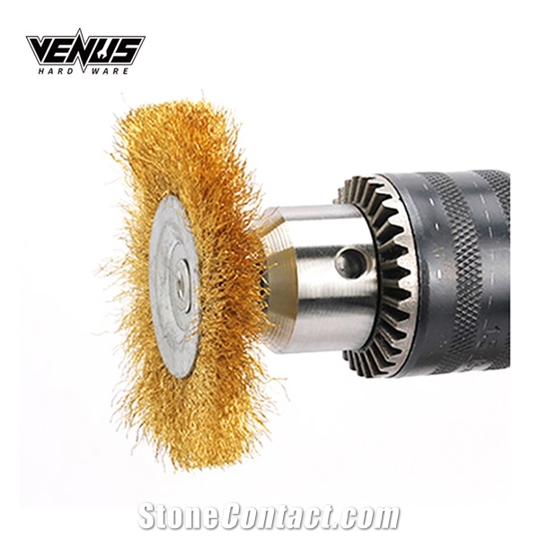 Brass Wire Wheel Flat Brush Rust Removal Polishing Abrasive