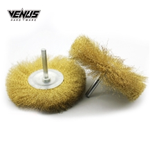 Brass Wire Wheel Flat Brush Rust Removal Polishing Abrasive