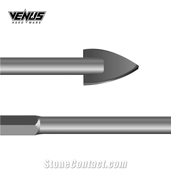 Cabide Alloy Grey Straight Handle Triangle Drilling Bit