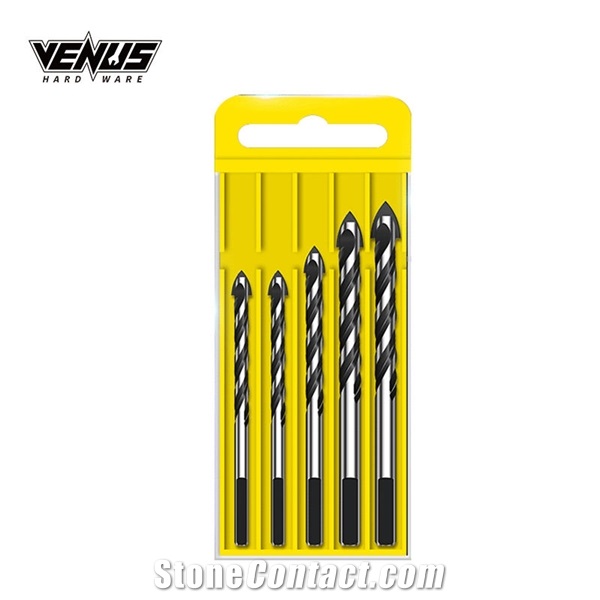 Cross Head Ceramics Tiles Triangle Micro Drill Bits Set