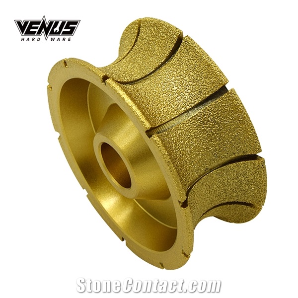 D140MM Round Edge Profiling Brazed Stone Grinding Wheel