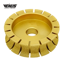 D140MM Round Edge Profiling Brazed Stone Grinding Wheel