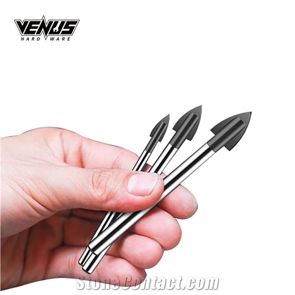 Diamond Hole Opener Alloy Single Tip Glass Drill Bit