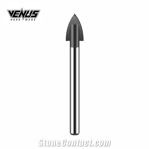 Diamond Hole Opener Alloy Single Tip Glass Drill Bit