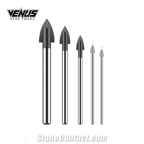 Diamond Hole Opener Alloy Single Tip Glass Drill Bit