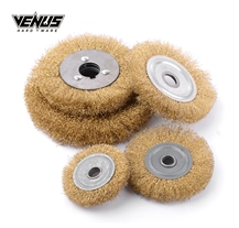 Flat Round Coarse Crimped Steel Wire Wheel Brushes