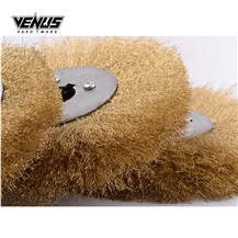 Flat Round Coarse Crimped Steel Wire Wheel Brushes