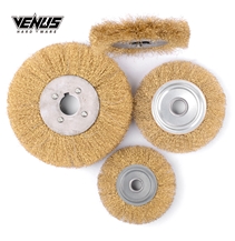 Flat Round Coarse Crimped Steel Wire Wheel Brushes